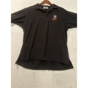 Vintage New York Mets Polo Shirt Men's L MLB Baseball Embroidered Logo Lee Sport